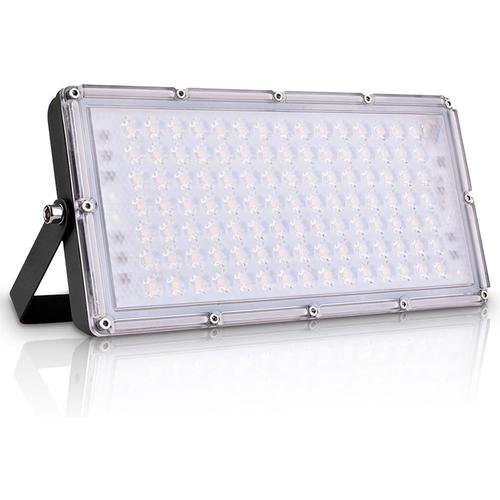 100w Projecteur Led Ext¿¿Rieur, 10000lm Spot Led Ext¿¿Rieur, Lampe D'atelier Led Super Brillante Blanc Chaud 3000k, Ip65 Imperm¿¿Able Eclairage De S¿¿Curit¿¿, Pour Jardin, Garage\U2026