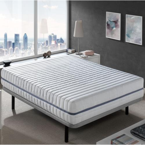 Matelas 105x190 Pocket Spring Sensation Epaisseur 25 Cm ¿ Ressorts Ensaches Exclusif Titane - Antiacarien Et Dehoussable