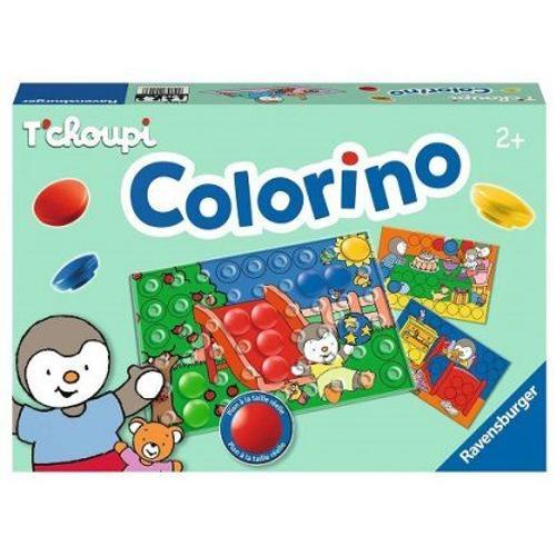 Colorino Le Jeu Des Couleurs Avec Tchoupi : 4 Scenes, 31 Pions Colores, 1 Grille - Jeu Educatif Enfant - Des 2 Ans