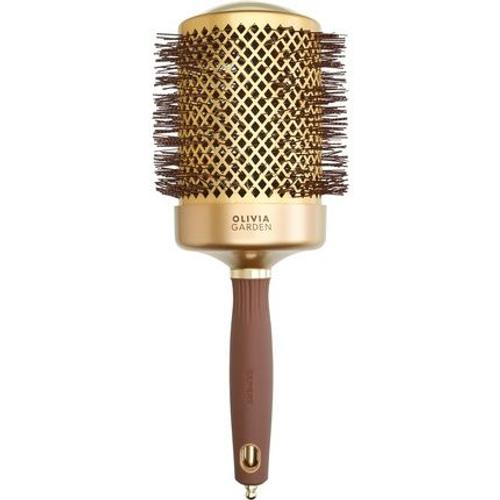 Olivia Garden Expert Blowout Shine Gold & Brown Hairbrush 80mm