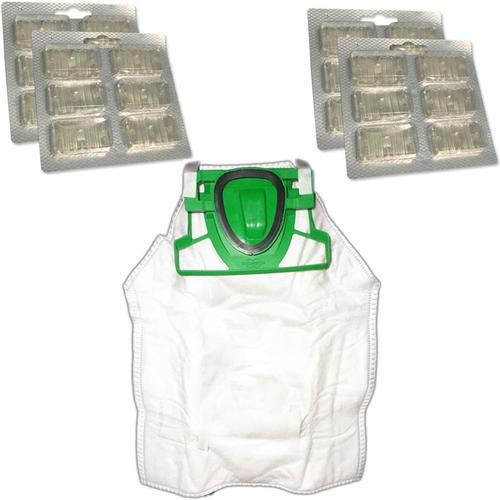 Lot de 12 sacs d'aspirateur haut de gamme pour Vorwerk Kobold VK 200 + 24 désodorisants pour Vorwerk Kobol VK200, VK 200