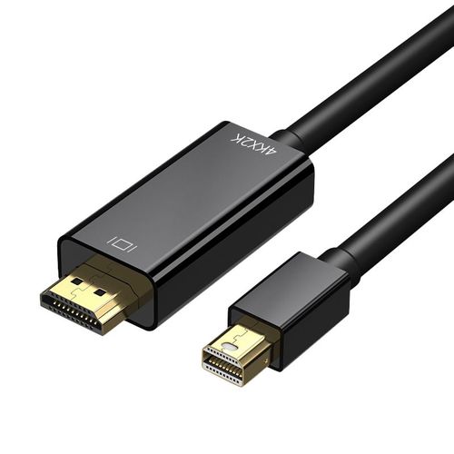 Câble Mini DisplayPort vers HDMI 4K Mini DP vers HDMI câble de 6 pieds pour Air/Pro, Surface Pro/Dock, moniteur, projecteur