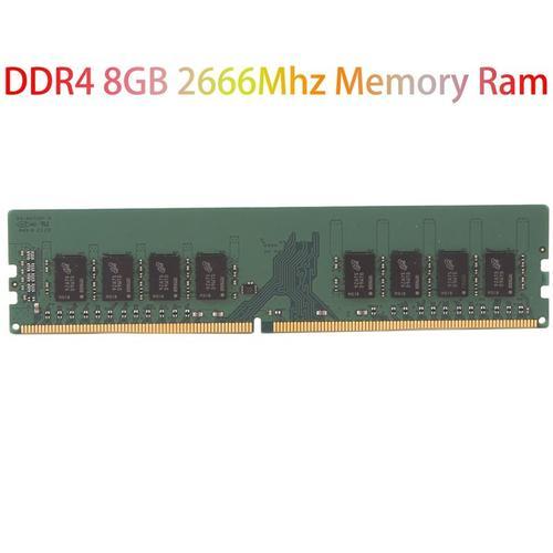 Mémoire de serveur d'ordinateur de bureau, modèle DDR4, capacité 8 go, fréquence d'horloge 2666/PC4-21300 Mhz, Ram 2RX8 1.2V, broches 288Pin