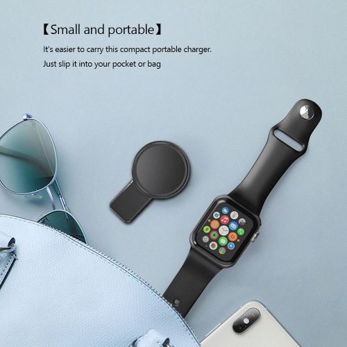 Mini Montre Connectée Sans Fil Usb Type-C, Station De Charge Magnétique Pour Iwatch 7 6 5 4