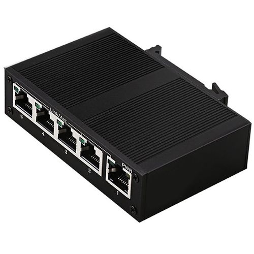 Commutateur de réseau Ethernet à 5 ports de qualité industrielle, séparateur de réseau de Type Rail non géré, 100Mbps