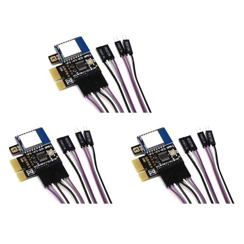 commutateur de réinitialisation de l'alimentation de l'ordinateur Wifi, carte Pcie pour PC Destop, télécommande avec application, prise en charge de Google,MINI carte