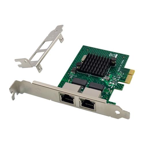 Carte réseau PCIE X1 Gigabit Ethernet BCM5720, adaptateur réseau double Port pour serveur, Compatible avec WOL PXE VLAN