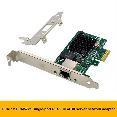 carte réseau Gigabit PCI-E X1, pour serveur, Port unique, Compatible avec WOL PXEVLAN