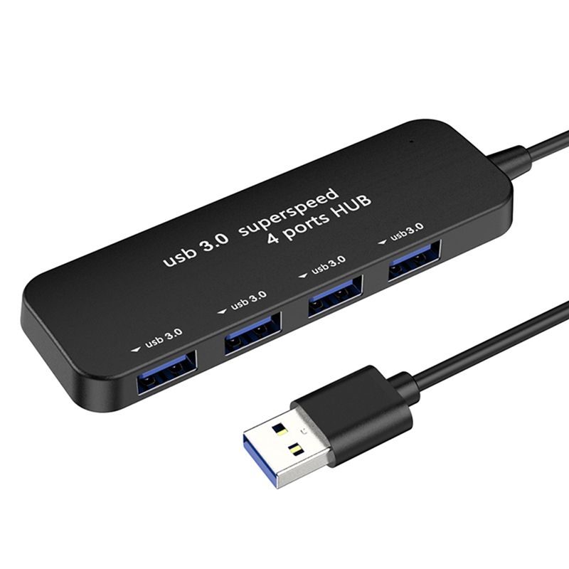 Hub USB 3.0 à 4 ports, séparateur USB haute vitesse pour PC, ordinateur portable, tablette, accessoires multidispositifs, adaptateur