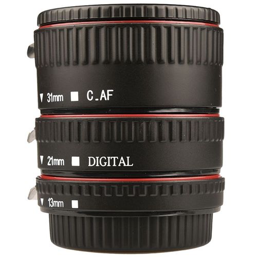 Ensemble De Tubes D'extension Macro 3 Pièces, Bagues De Mise Au Point Automatique Et Lentille De Slr, Nouveau, Compatible Pour Tous Les Objectifs Canon Ef Et Ef-S