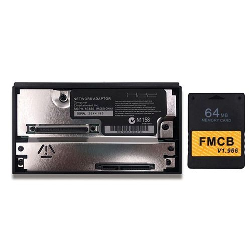 Adaptateur Réseau Sata + Carte Mémoire Mcboot Gratuite Fmcb Pour Console De Jeu Sony Playstation 2 Ps2