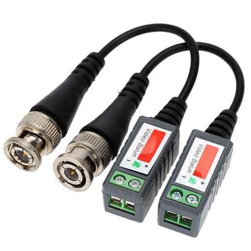 Balun vidéo CCTV, accessoires, émetteur-récepteur passif, Distance 2000ft, câble UTP BNC CAT5, 10 pièces