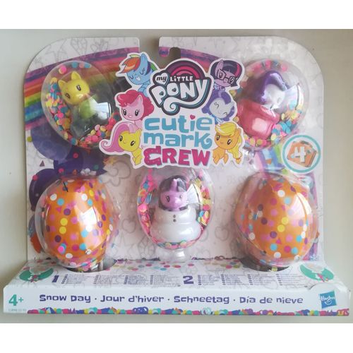 My Little Pony - Mlp Cutie Mark Crew Confettis Surprise - Pack De 5 Figurines Et Accessoires Dont 2 Surprises - Jour D'hiver