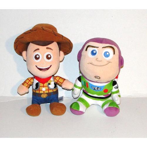 Toy Story Peluche Andy Et Buzz L'éclair Disney Pixar Doudou Brand Loyalty 20 Et 23 Cm