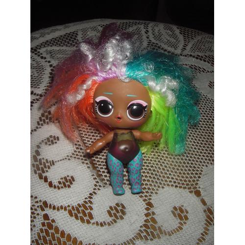 Petite Poupée Afro L.O.L. Surprise De Collection, 8 Cm, Cheveux Multicolore À Coiffer.