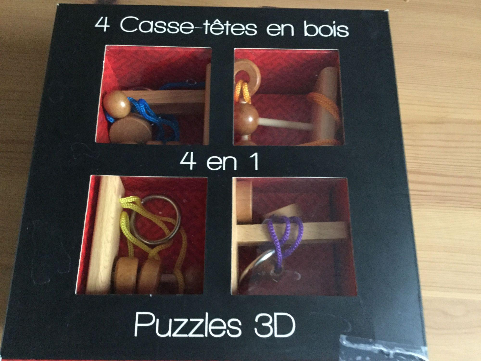 Puzzle 3D Bois, Casse-tête en bois 3D