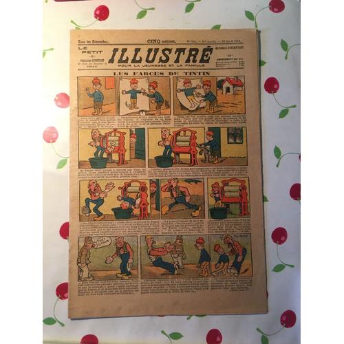 Le Petit Illustre Pour La Jeunesse Et La Famille Les Farces De Tintin N° 516 11 Annee 1914