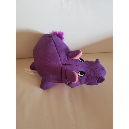 Jouet Pour Chien Hippopotame Violet Kong 23 Cm