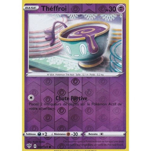 Carte Pokemon - Théffroi - 82/189 - Reverse - Épée Et Bouclier 3 Ténèbres Embrasées