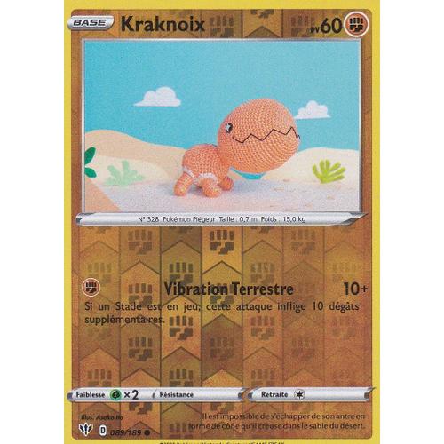 Carte Pokemon - Kraknoix - 89/189 - Reverse - Épée Et Bouclier 3 Ténèbres Embrasées