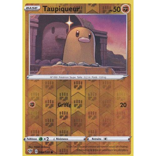 Carte Pokemon - Taupiqueur - 84/189 - Reverse - Épée Et Bouclier 3 Ténèbres Embrasées
