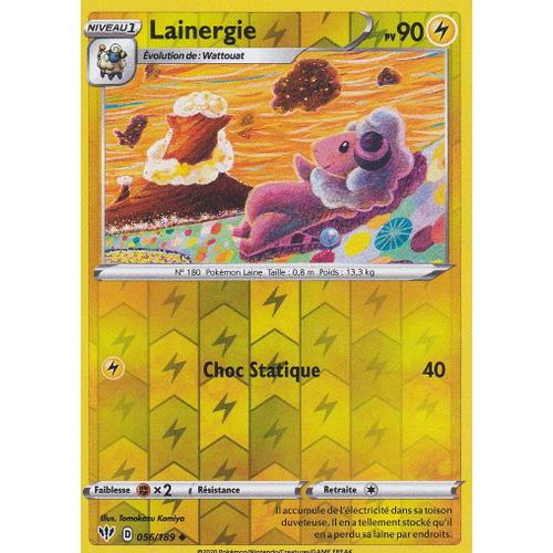 Carte Pokemon - Lainergie - 56/189 - Reverse - Épée Et Bouclier 3 Ténèbres Embrasées