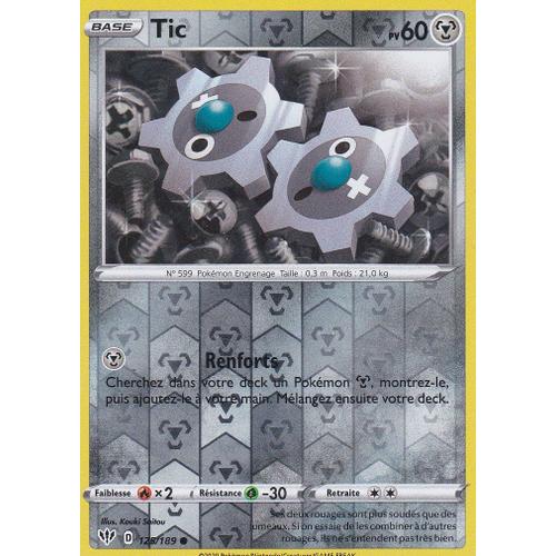 Carte Pokemon - Tic - 125/189 - Reverse - Épée Et Bouclier 3 Ténèbres Embrasées