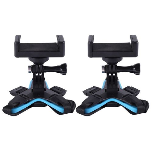Support de menton pour casque, 2 pièces, avec support de téléphone et télécommande pour Ski/moto, caméra d'action et téléphone