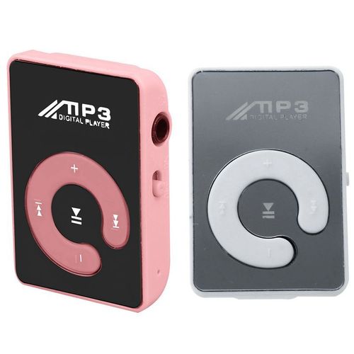 Mini Clip miroir USB, lecteur de musique Mp3 numérique, Support de carte SD TF de 8 go, rose et blanc
