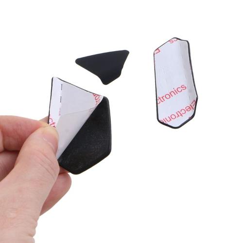 DIY Peau de Souris Patins de Souris Autocollants Latéraux Tampons Résistants à la Sueur Ruban Antidérapant pour SteelSerie Rival 600 650