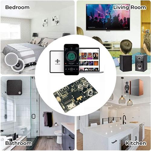 Carte de décodage BT5.0 XY-WRBT, Module Audio stéréo à double canal, Volume réglable, amplificateur de haut-parleur à large tension DC3.7-24V