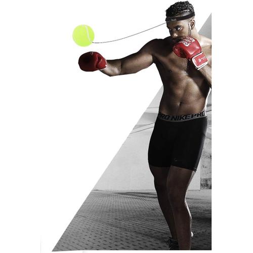 Boxe Reflex Boule Boxe Balle Avec Casquette ¿¿Lastique Band Serre-T¿ºte Pour Am¿¿Liore Votre Combat Temps De R¿¿Action Pr¿¿Cision Kit Perdez Du Poids