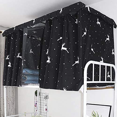 Rideau De Lit Anti-Poussi¿¿Re Pour Dortoir Rideau Occultant Pour Lit Superpos¿¿ Rideaux De Cabane Pour Lit Sur¿¿Lev¿¿/Mi-Hauteur Mezzanine Moustiquaire ¿¿ Tissu Ombrage Pour Etudiants-Facile ¿¿ Installer