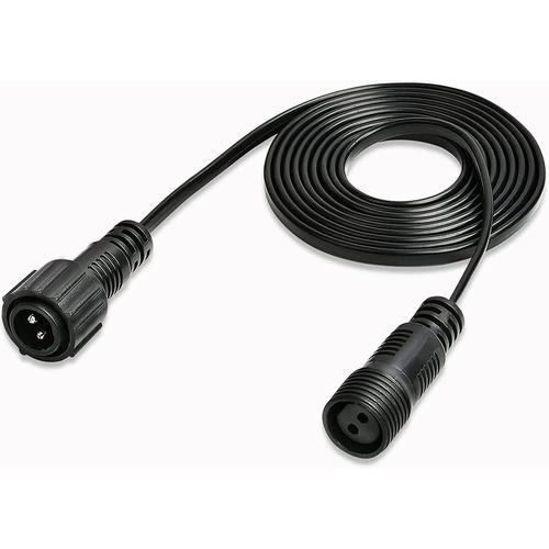 Cable De Rallonge 3 M¿¿Tre 2pin Cable D'extension Rallonge Prolongateur ¿¿Lectrique ¿¿Tanche Avec Connecteurs Males Et Femelles Pour Projecteurs Solaires, Lumi¿¿Re De Jardin