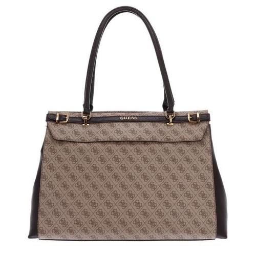 GUESS Sestri Travel Carryall Weekender L Latte Logo / Brown [264142] - sac de voyage sac de voyage