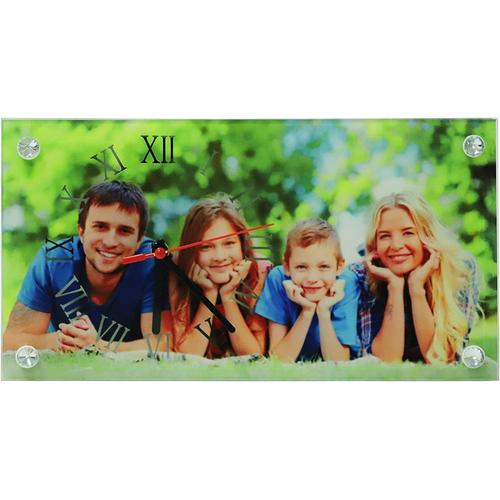 Horloges Ronde Cadre ¿¿ Photo Horloge Murale Moderne Personnalis¿¿ Plaque de Support Photo Cadre Mariage Cadeau pour Famille Amoureux Animal Domestique