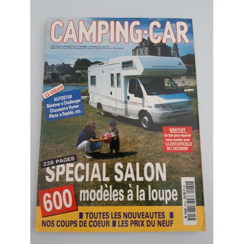 Camping Car Magazine 69 Spécial Salon Septembre 1994 Autostar Chausson Hymer Pilote Rapido 600 Modèles À La Loupe