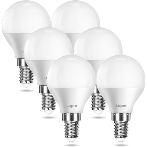 Ampoule Led E14-4.9w Équivalent 40w - 470lm Blanc Chaud 2700k - Économie D'énergie Ampoule Ronde P45 Petit Culot À Vis - Ac 220-240v - Non Dimmable - 6 Pcs