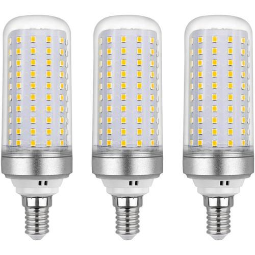 Ampoule Led E14 Maïs 20w, Ac175-265v, 2200lm Blanc Neutre 4000k, Non Dimmable, 200w Ampoule Halogène Équivalent, Ampoule Maïs Led Pour Lustres, Plafonniers, Lampes De Table Et Lampadaires, Lot De 3