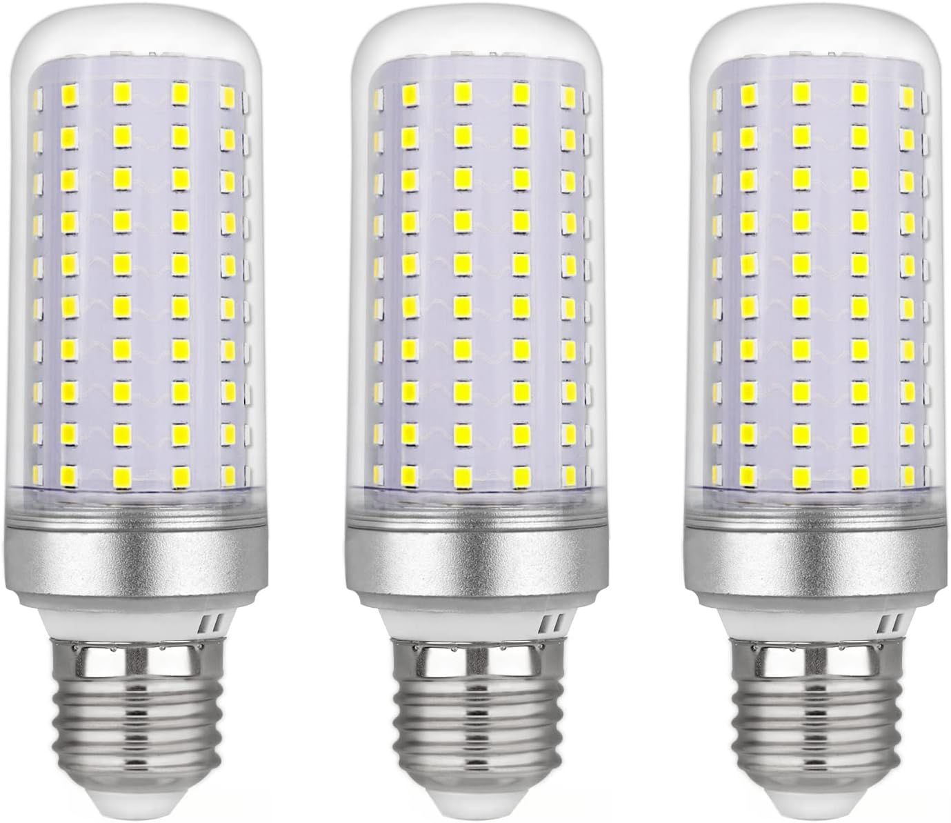 Ampoule Led E27 Maïs 20w, Ac175-265v, 2200lm Blanc Froid 6000k, Non Dimmable, 200w Ampoule Halogène Équivalent, Ampoule Maïs Led Pour Lustres, Plafonniers, Lampes De Table Et Lampadaires, Lot De 3