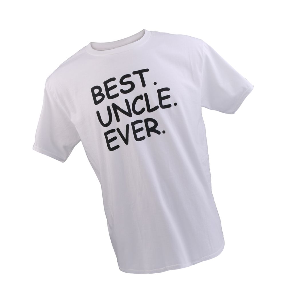 Best Uncle Ever T-Shirt Slogan À Manche Courte Cadeau Anniversaire Pour Oncles Xxl