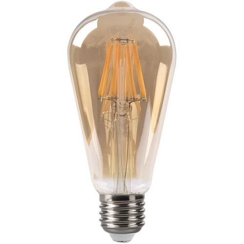 Ampoule Led E-27 Filament Pebetero 4w Ambre 2700k Pour Une Ambiance Rétro-Vintage Ou Industrielle Dans Toutes Les Pièces (Lot De 1)