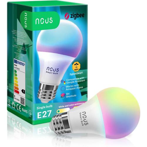 P3z Ampoule Intelligente Zigbee Rgb E27, Compatible Avec Alexa, Google Home, Homekit Et Home Assistant, 16 Millions De Couleurs, Contrôle Vocal Et Par Application, 2700-6500k