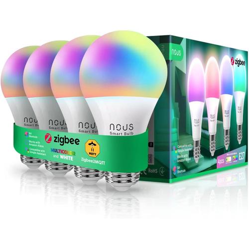 P3z Ampoule Intelligente Zigbee Rgb E27, Compatible Avec Alexa, Google Home, Homekit Et Home Assistant, 16 Millions De Couleurs, Contrôle Vocal Et Par Application, 2700-6500k