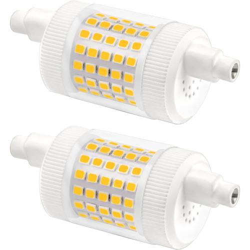 R7s 78mm Dimmable 15w Blanc Neutre 4000k 1500lm, Équivalent À Halogène Crayon R7s 78mm 120w-150w, Ac 230v, R7s 78mm Led Dimmable En Céramique Pour Plafonnier/Lampadaire, Lot De 2