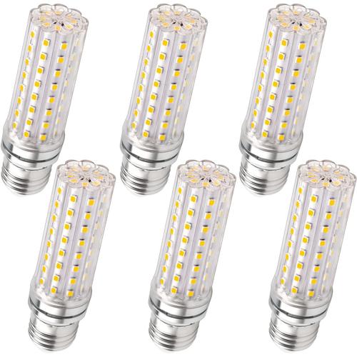 Ampoule Led Maïs E27 12w, 220-240v, 1200lm Blanc Chaud 3000k, Non Dimmable, Équivalent Ampoule Incandescence 100w, Ampoule Led E27 Pour Éclairage Intérieur, Lustre/Lampe De Bureau /Applique, Lot De 6