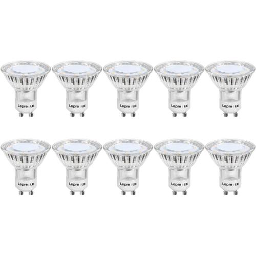 Ampoules Led Gu10, Blanc Chaud 2700k, 250 Lm, 100° Larges Faisceaux, 3w Équivalent 35w Halogènes, Ampoules Led Spot, Lot De 10