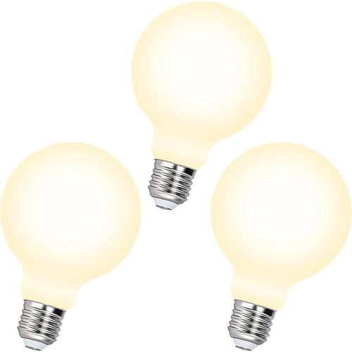 Lampes Grosse Ampoules Globe Filament Led 8w 870lm Dimmable Ronde G95 Culot Edison E27 Compatible Variateur Blanc Chaud 3000k Pour Lampe Suspension Applique Lampadaire 3 Pack De