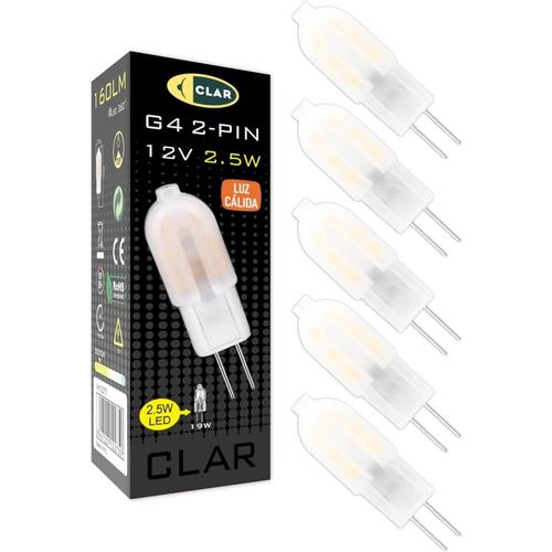 G4 LED, Ampoule G4, G4 LED, Ampoules G4 LED, Ampoule LED G4, Ampoule LED G4, Ampoule LED G4 Lumière Chaude, Halogène LED, (2.5w 12v 3000ºk)