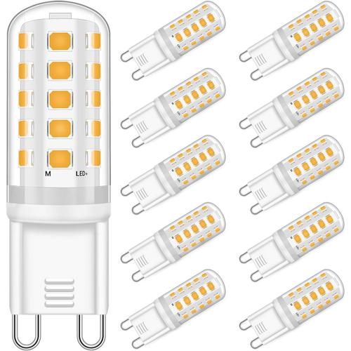 G9 Ampoule Led 5w Dimmable - Équivalent De 33w 40w 50w Ampoules Halogènes G9 Blanc Chaud - Maïs 360° Angle Faisceau Ac220-240v Économie D'énergie Ampoules À Led G9 Lot De 10